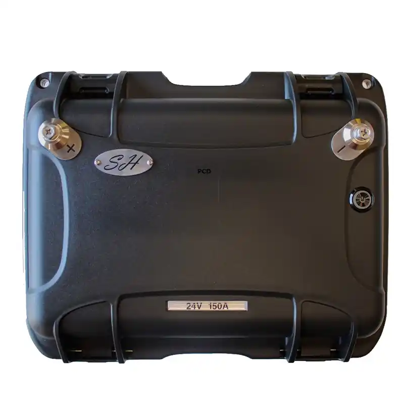 Batterie Lithium 7S 24V 150Ah Avec Sortie Régulée 12V Sh Lithium Et Chargeur Réduction