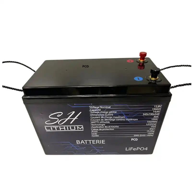 Meilleur Choix Batterie Caisse Lithium LifePo4 Avec Sortie Régulée 12V 100Ah 12V Sh Lithium + Chargeur