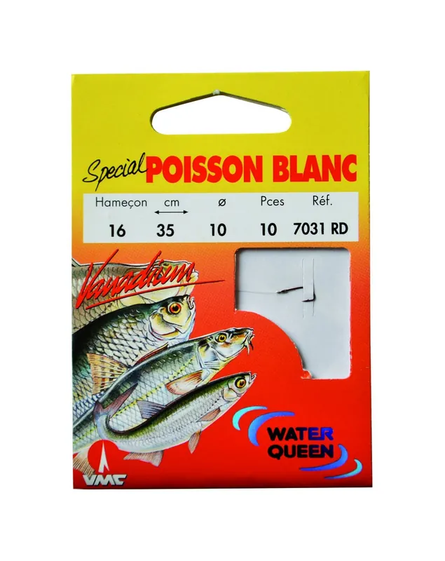 Spécial Poisson Blanc 7031 RD 50 cm Hameçons N°16 sur Nylon 10/100 Livraison Express
