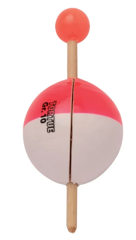 2 Flotteurs Boule Niçoise fendue rouge&blanc Offre Exclusive