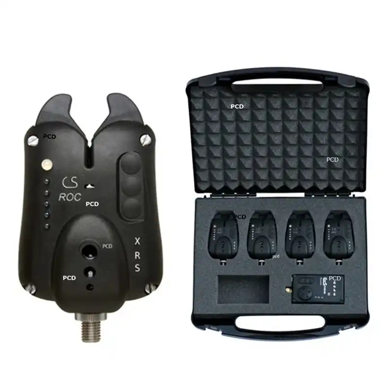 Coffret CarpSounder Centrale + 4 Détecteurs Roc XRS Black Meilleure Vente