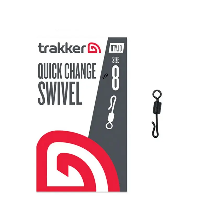 Emerillons Trakker Quick Change Swivel Size 8 Par 10 Marque