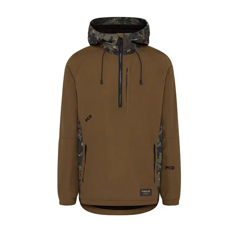 Sweat à Capuche Homme Kaki Camo Trakker TechPro Half-Zip Hoody Dernier Modèle