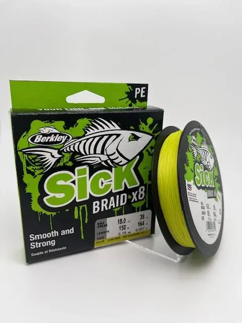 Solde Sick braid x8,chartreuse