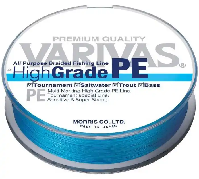 Tresse Varivas HighGrade PE Bleue 150 m PE 1.5 Produit De Marque