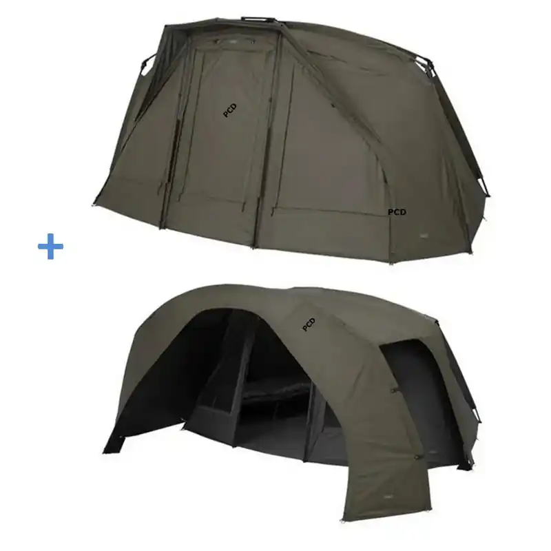 Bon Marché Pack Biwy Trakker Tempest RS 200 2 Man + Social Cap Tempest RS 200