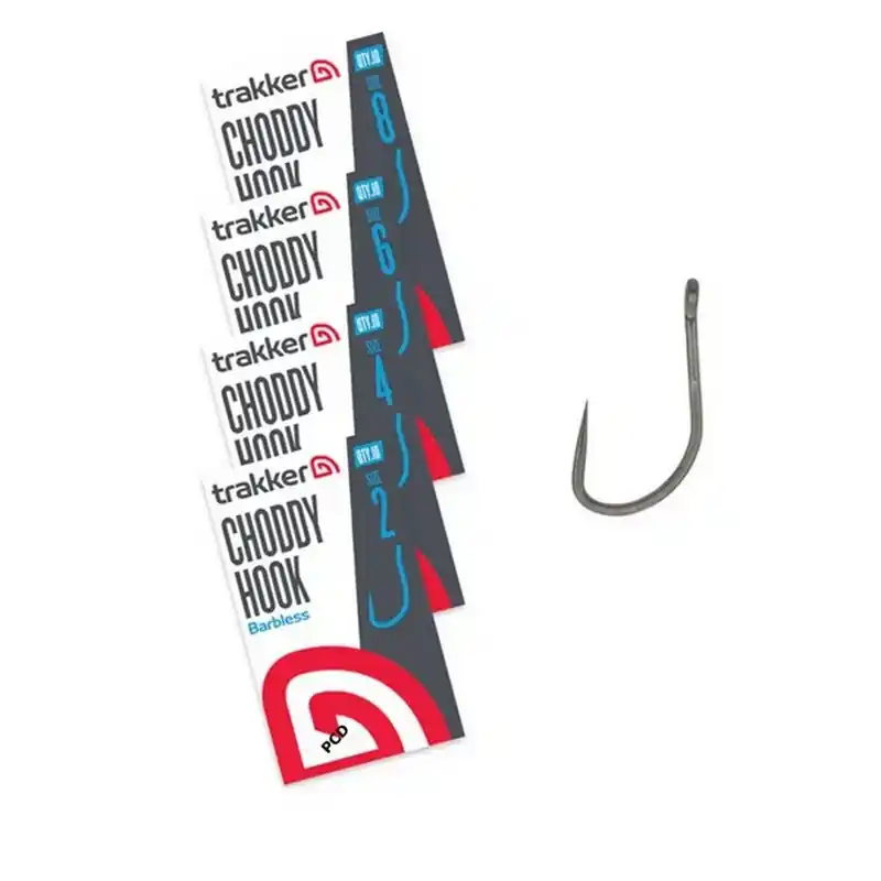 Usine Directe Hameçons Trakker Choddy Hook Barbless Par 10