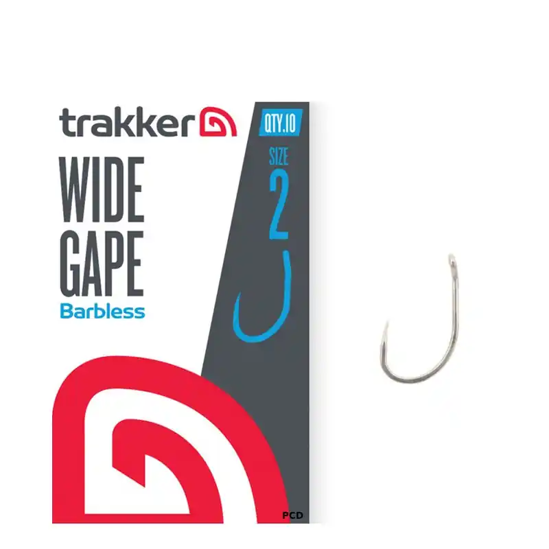 Quantité Limitée Hameçons Trakker Wide Gape Hooks Barbless Par 10