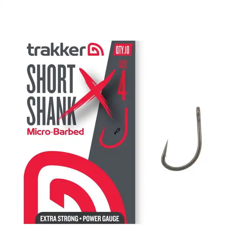 Hameçons Trakker Short Shank XS Hook Micro-Barbed Par 10 Offre Limitée