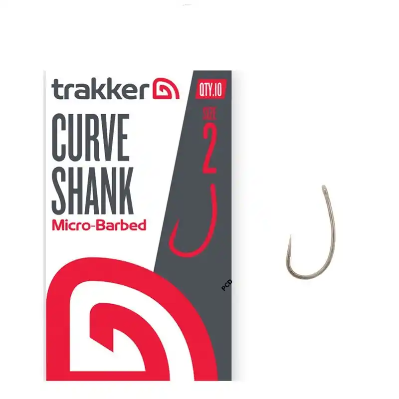Hameçons Trakker Curve Shank Hooks Micro-Barbed Par 10 Nouveauté