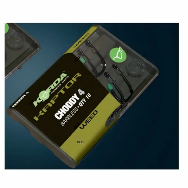 Must-Have Hameçons Korda Kaptor Choddy B Vert Par 10