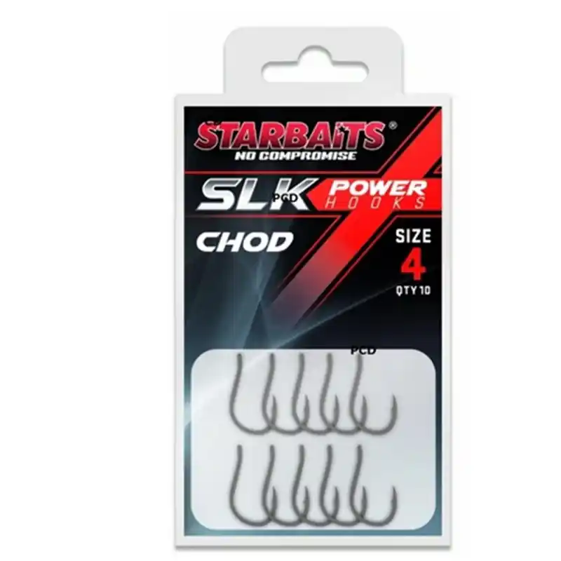Hameçons Starbaits Power Hook PTFE Coated Chod Par 10 Certifié