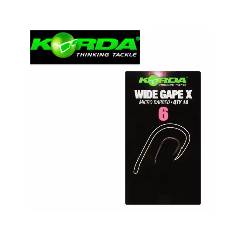 Hameçons Korda Wide Gape X Par 10 Commande En Gros
