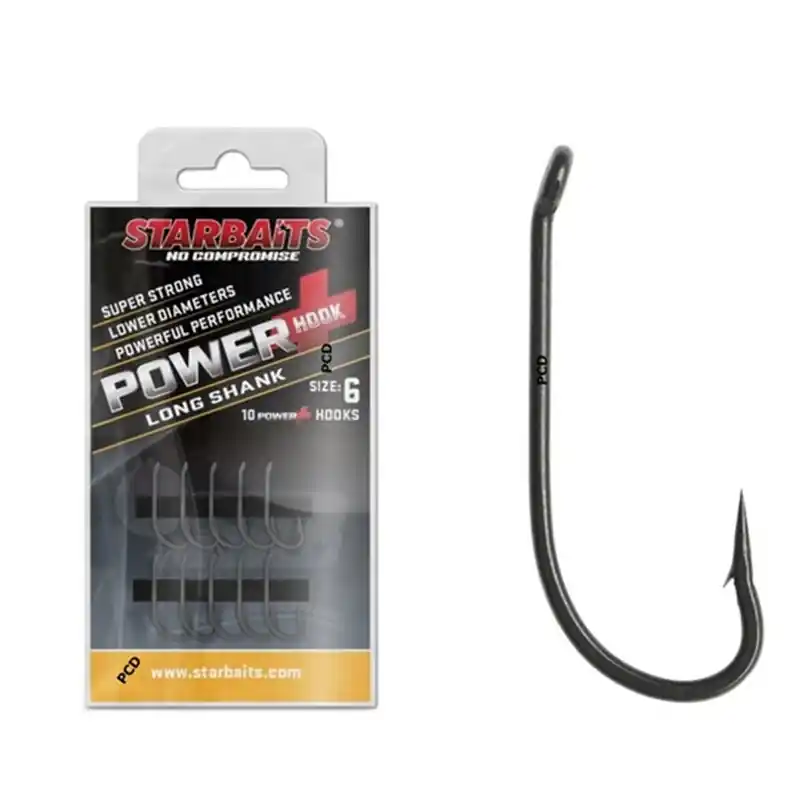 Hameçons Starbaits Power Hook Long Shank Par 10 Super Prix