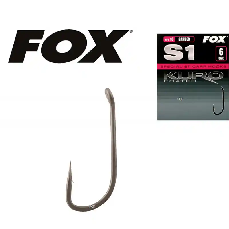 Expédié Aujourd'hui HAMECONS FOX S1 KURO PAR 10