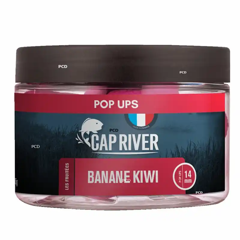 Bouillettes Flottantes Cap River Pop Ups Banane Kiwi Roses Vente Directe