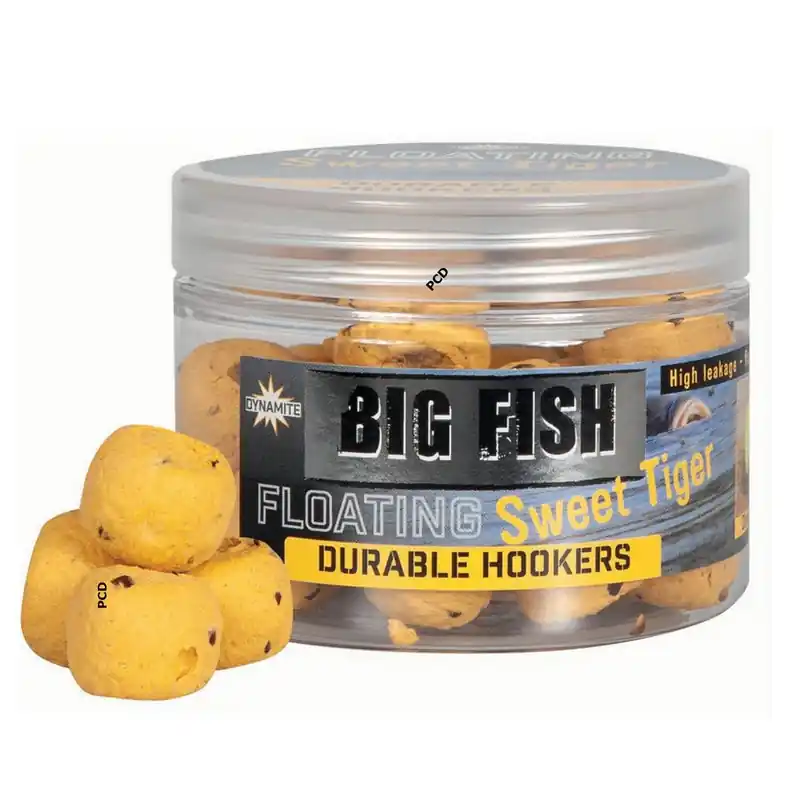 Acheter En Ligne Pellets D‘eschage Dynamite Baits Big Fish Sweet Tiger Floating Durable Hookers Jaune 12MM 100G