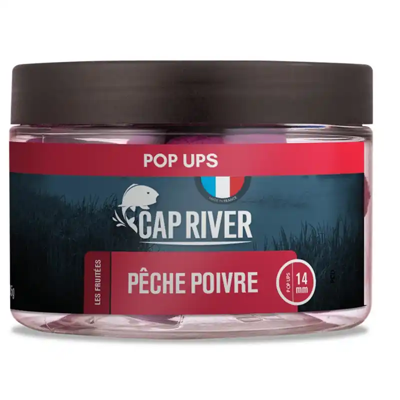 Expédition Rapide Bouillettes Flottantes Cap River Pop Ups Pêche Poivre Mauves