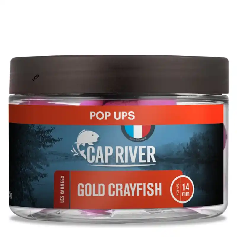 Bouillettes Flottantes Cap River Pop Ups Gold Crayfish Rose Achetez Aujourd'hui