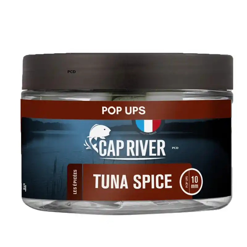 Bouillettes Flottantes Cap River Pop Ups Tuna Spice Rouges Usine Directe