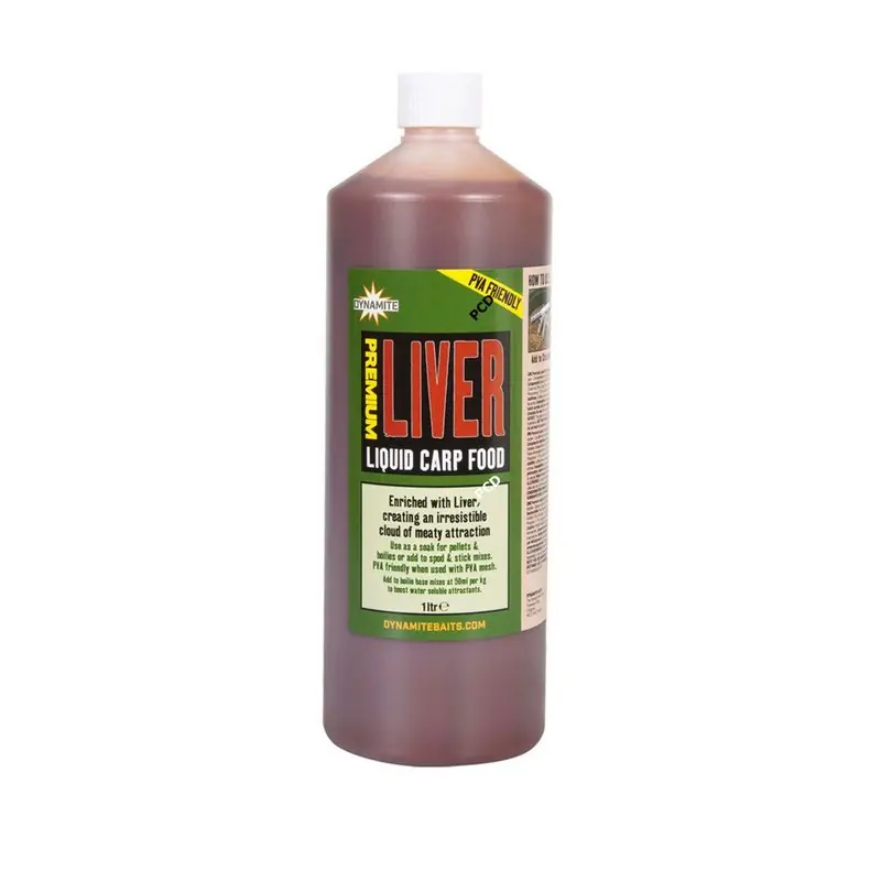 Marque Attractant Liquide Dynamite Baits Liver Premium Liquid Carp Food 1L