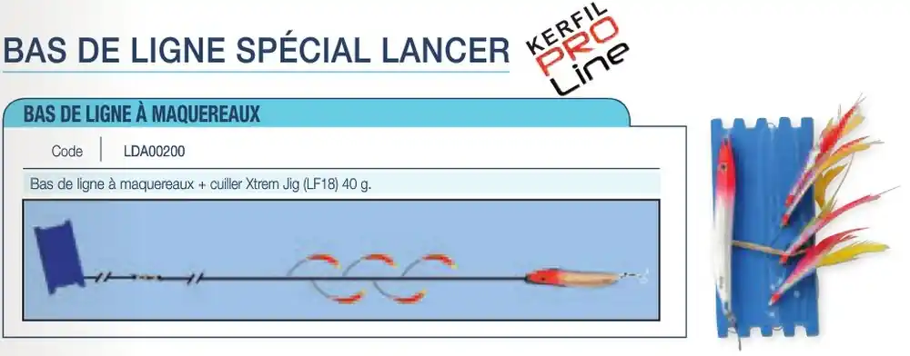 Bas de Ligne à Maquereaux Kerfil Spécial Lancer Commander Maintenant