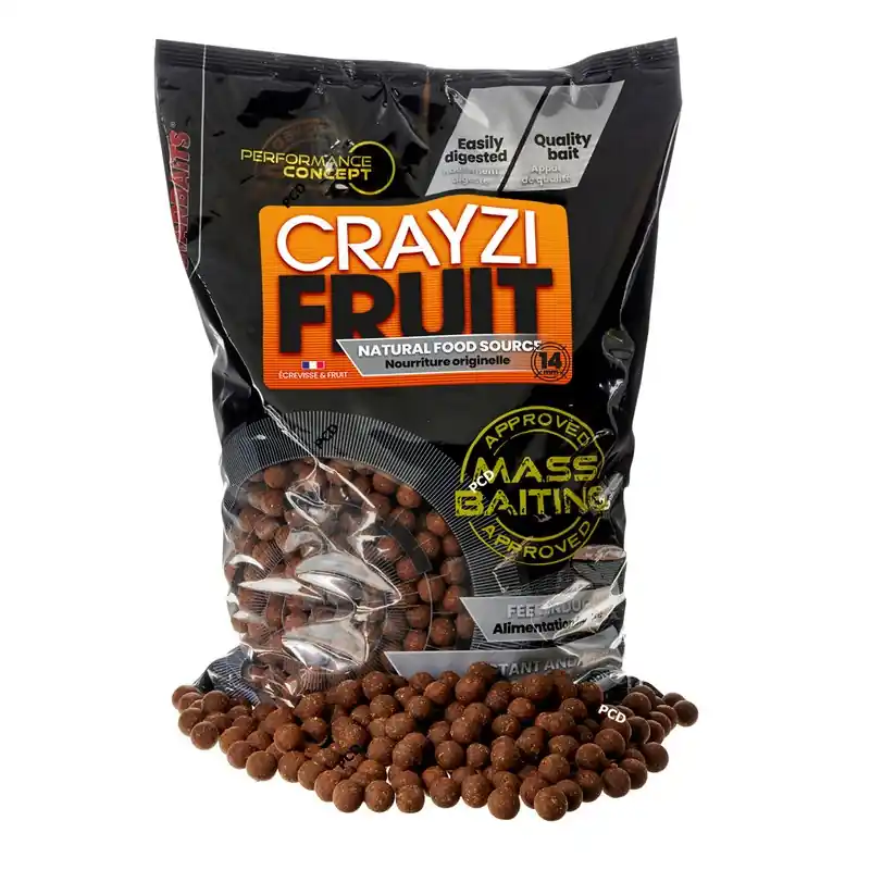Prix Bas Bouillettes Starbaits Crayzi Fruit Mass Baiting 3Kg