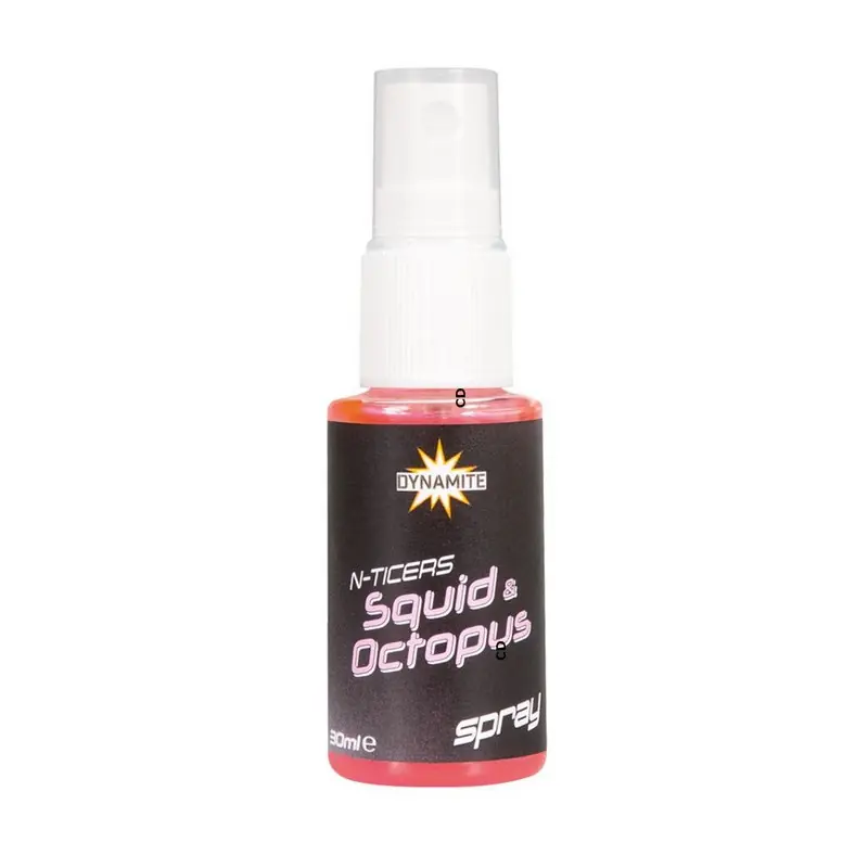 Spray Dynamite Baits N-Ticers Bait Squid & Octopus Spray 30ML Vente Flash