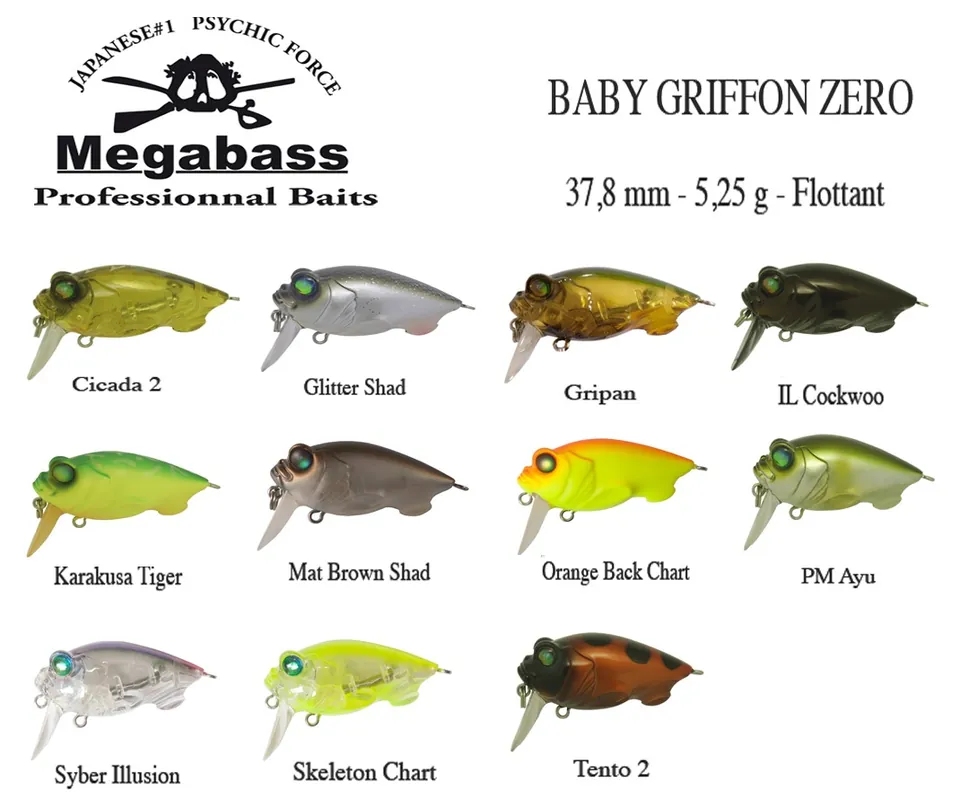 Prix Bas Leurre Flottant Megabass Baby Griffon Zero