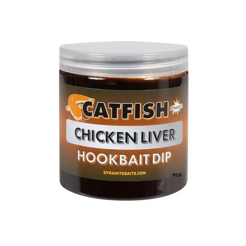 Hookbaits Dip Dynamite Baits Catfish Chicken Liver 270ML Quantité Limitée