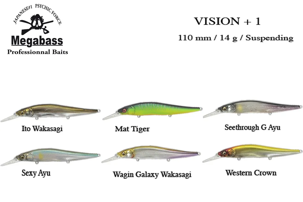 Remise Leurre Suspending Megabass Vision 110 + 1
