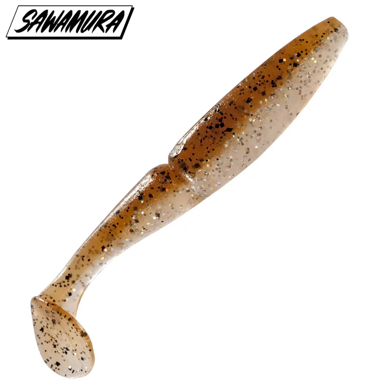 Leurre Souple Sawamura One Up Shad 3 089 Tinsel Brown Meilleur Prix