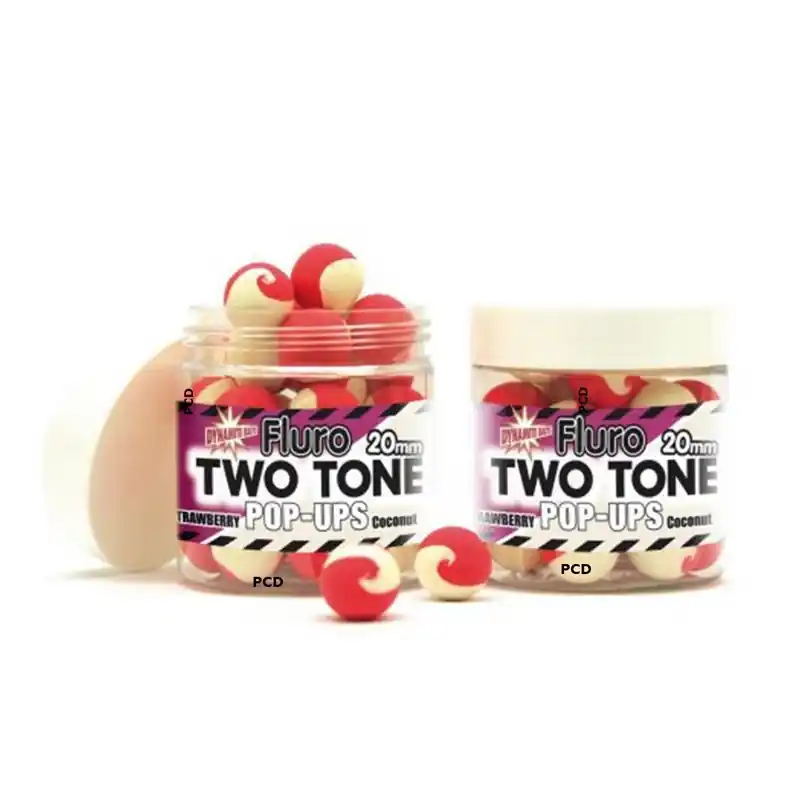 Seulement Aujourd'hui Bouillettes Flottantes Dynamite Baits Fluoro Two Tone Strawberry & Coconut 15MM 120G