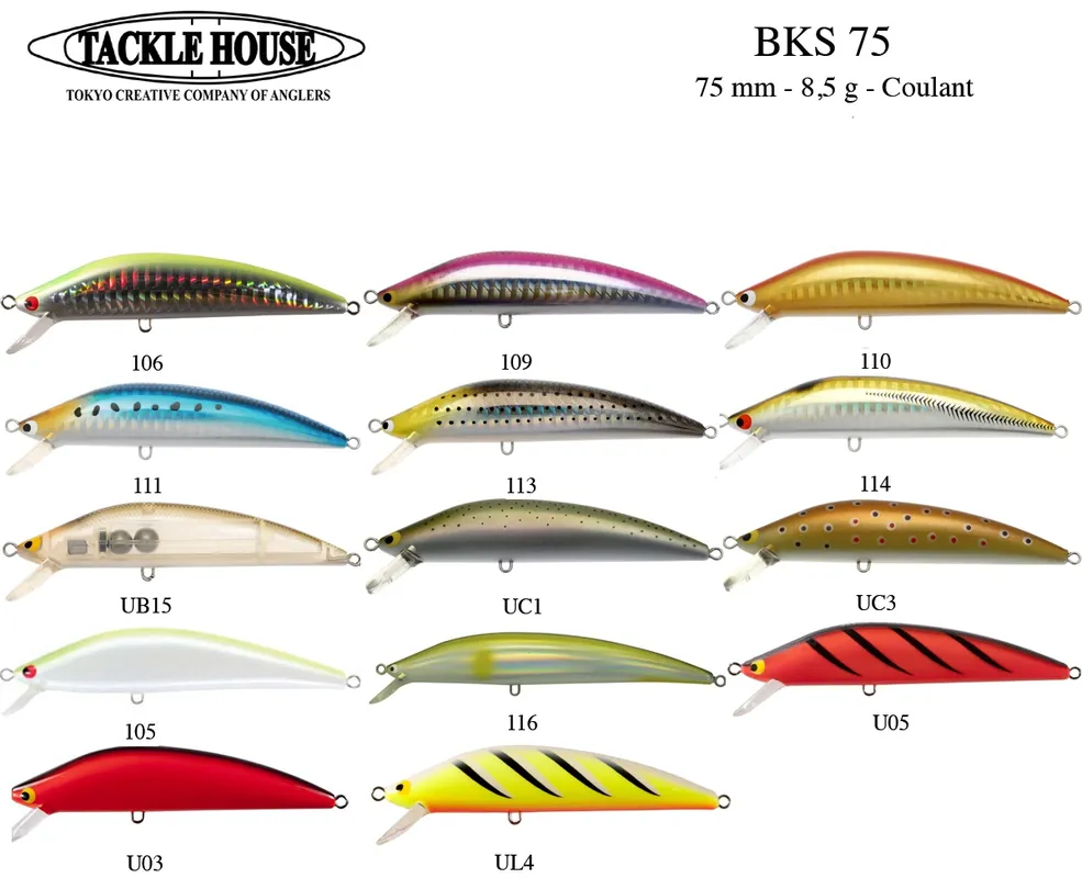 Vente Flash Leurre Coulant Tackle House BKS 75