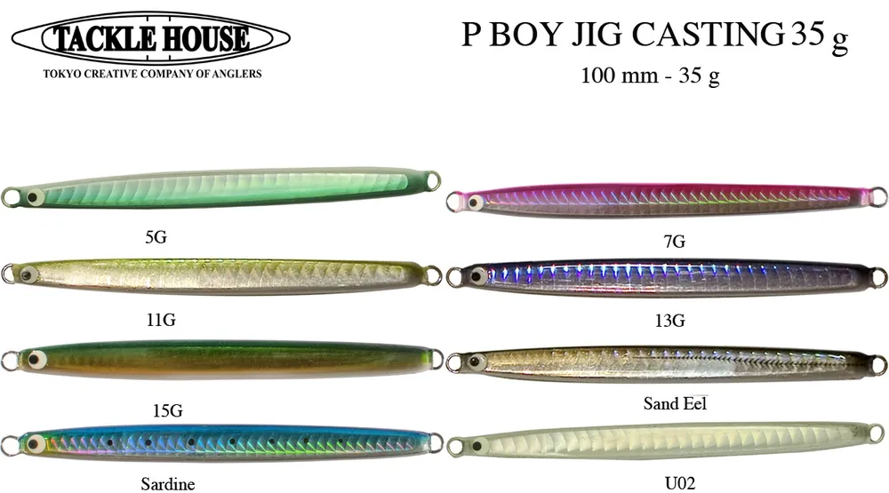 Leurre Tackle House P Boy Jig Casting 35 Must-Have
