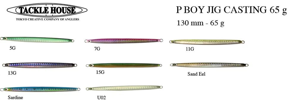 Leurre Tackle House P Boy Jig Casting 65 Seulement Aujourd&rsquo;hui