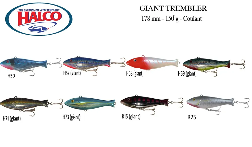 Leurre Coulant Halco Giant Trembler Expédition Rapide