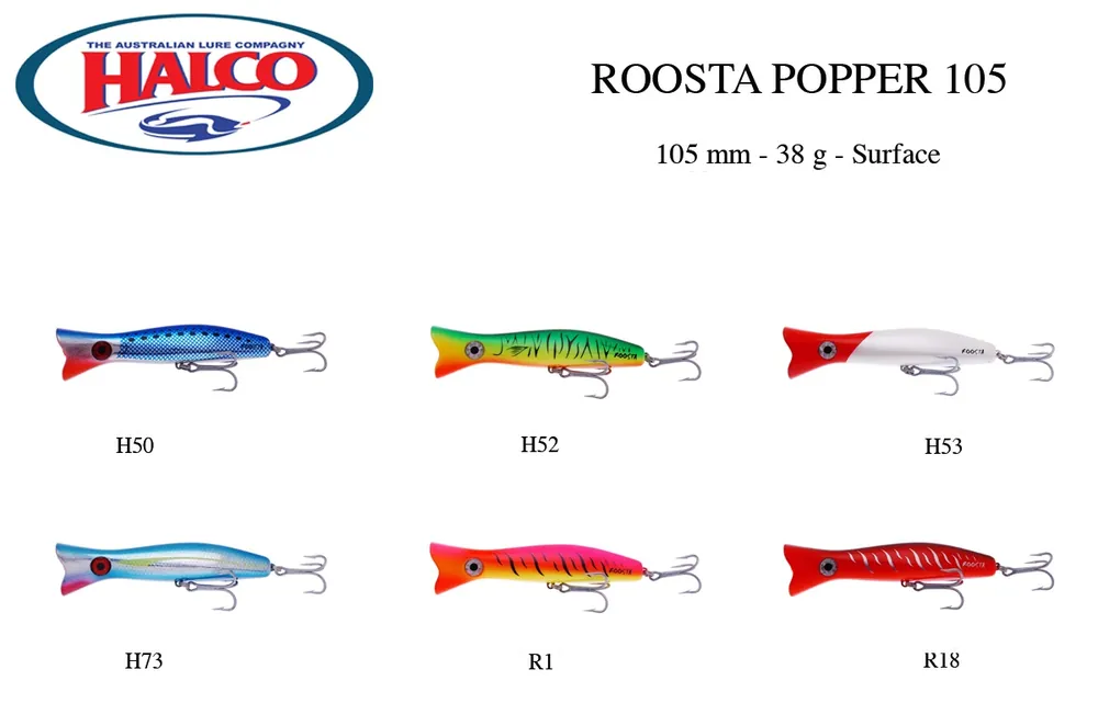 Leurre de Surface Halco Roosta Popper 105 Meilleur Prix