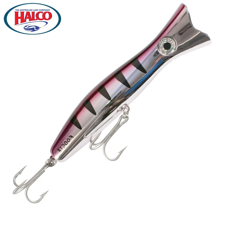 Prix Réduit Leurre de Surface Halco Roosta Popper 160 R15 Chrome Pink