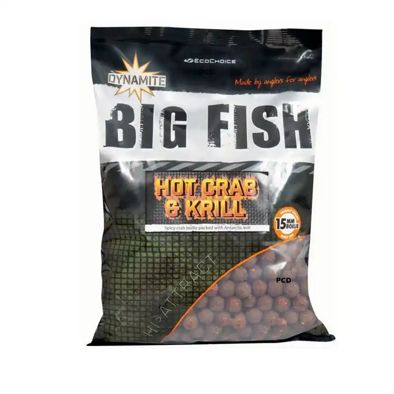 Bouillettes Dynamite Baits Hot Crab & Krill Boilies 5KG Petit Prix