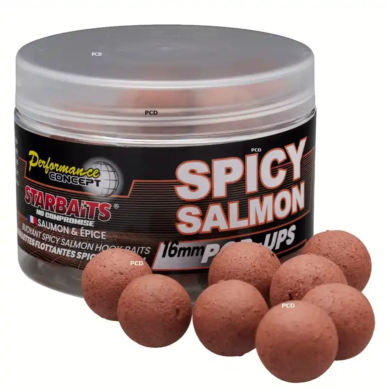 Commande En Gros Bouillettes Flottantes Starbaits Performance Concept Spicy Salmon Pop Up 50G