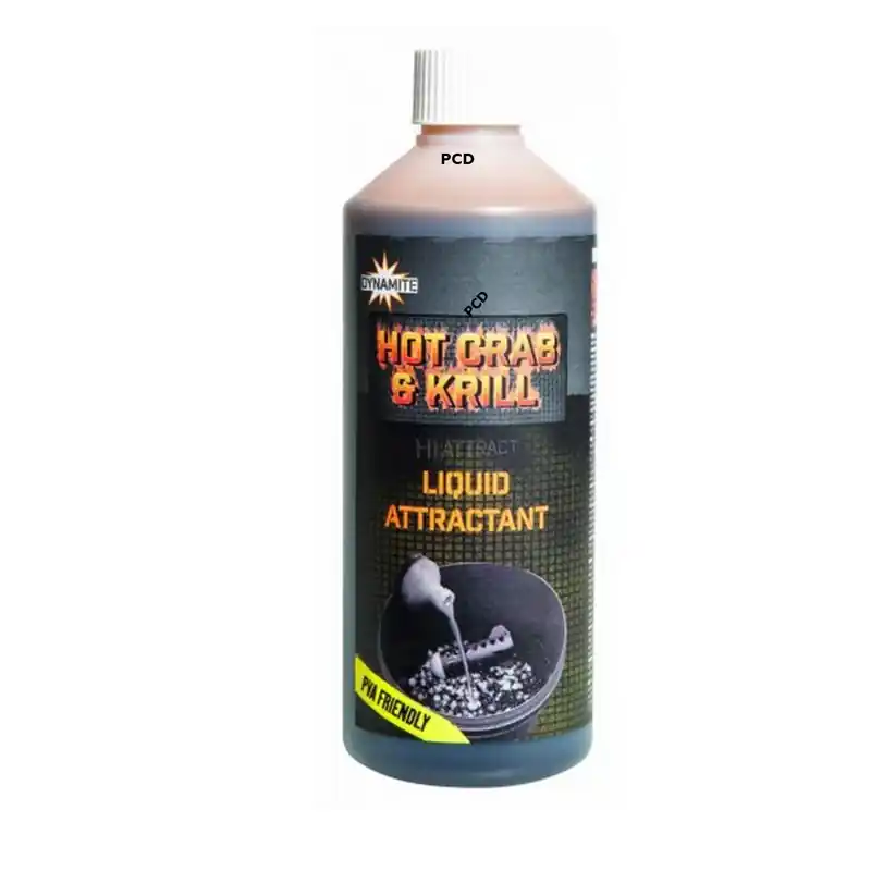 Solde Attractant Dynamite Baits Hot Crab & Krill Liquid Attractant 500ML