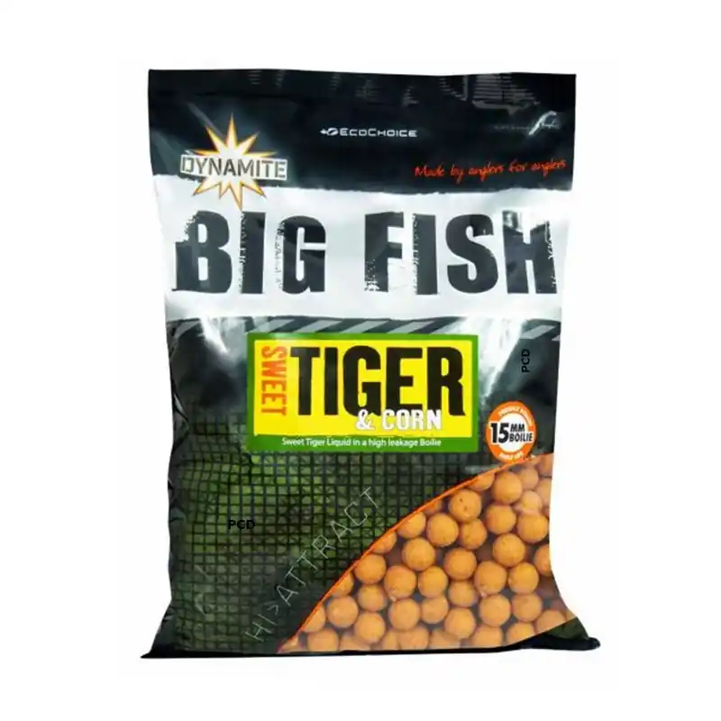 Achat Immédiat Bouillettes Dynamite Baits Big Fish Sweet Tiger & Corn Boilies 1Kg800