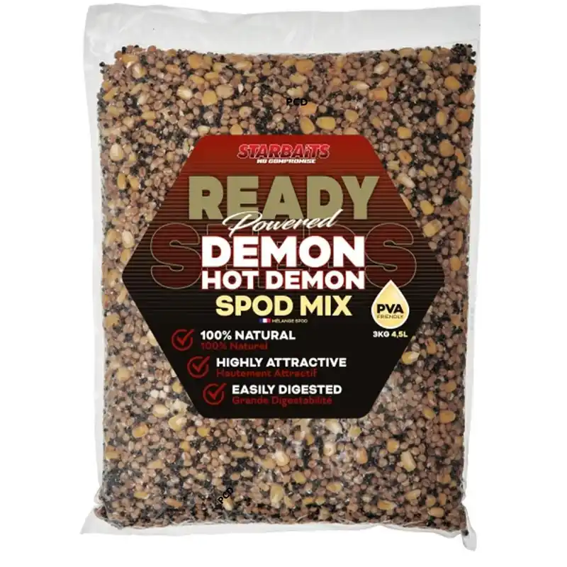 Graines Cuites Starbaits Ready Seeds Spod Mix Demon Hot Demon 3Kg Paiement Sécurisé