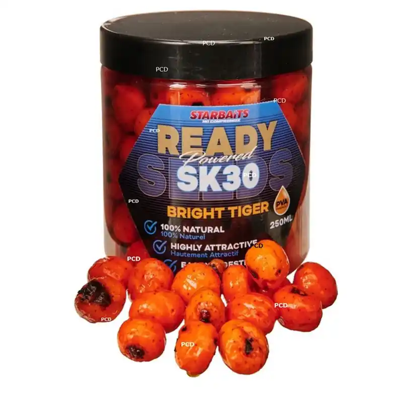 Soldes Graines Préparées Starbaits Tigernuts Ready Seeds Bright Tiger SK30 250ML