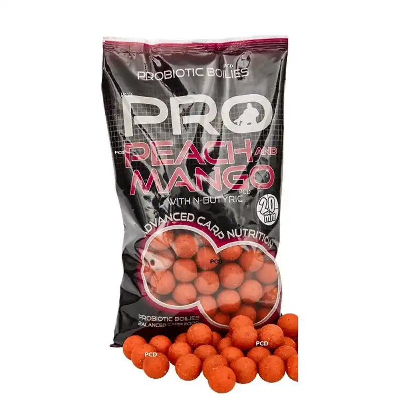 Commander Vite Bouillettes Starbaits Probiotic Pro Peach & Mango 2KG