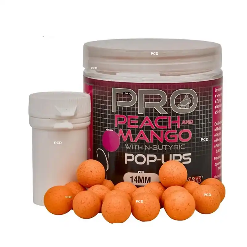 Super Prix Bouillettes Flottantes Starbaits Probiotic Pro Peach & Mango Pop Up 50G