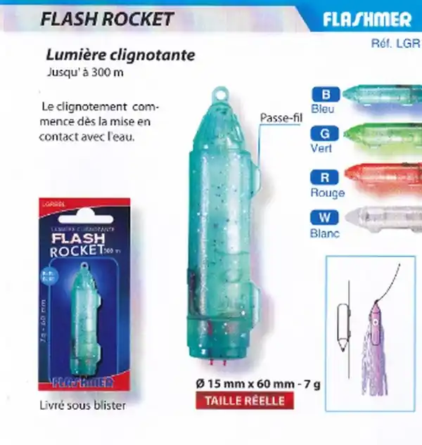 Dernière Chance Lampe Flash Rocket Flashmer - Bleu
