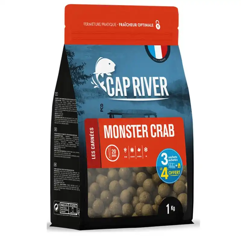 Bouillettes Cap River Monster Crab 5KG Petit Prix