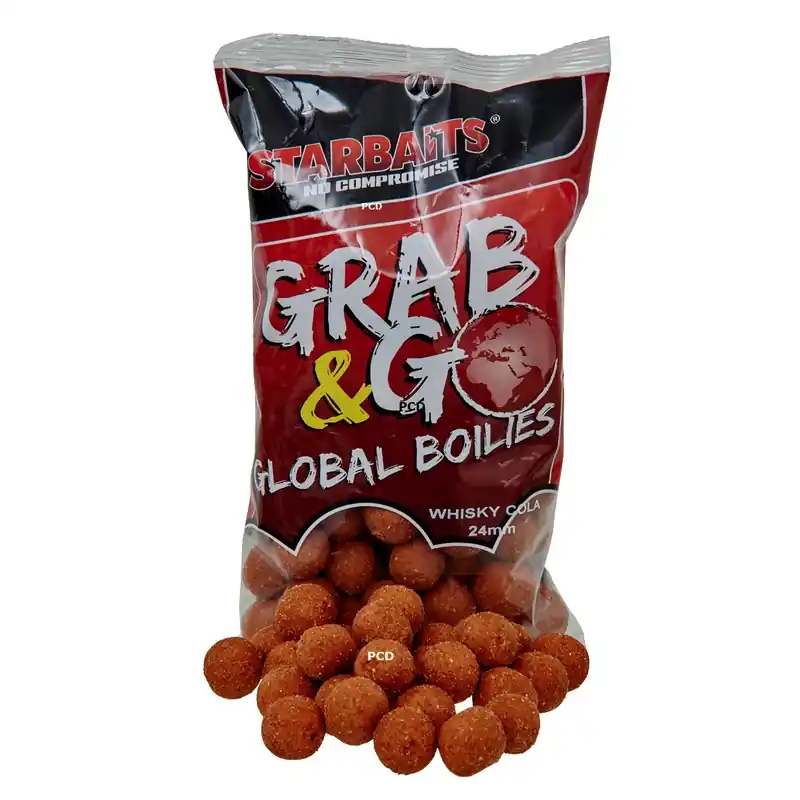 Bouillettes Starbaits Grab & Go Global 1KG Whisky Cola Satisfait Ou Remboursé